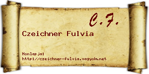 Czeichner Fulvia névjegykártya